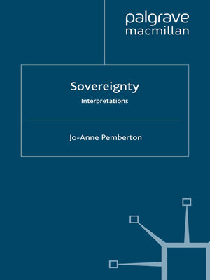 cover image of Sovereignty